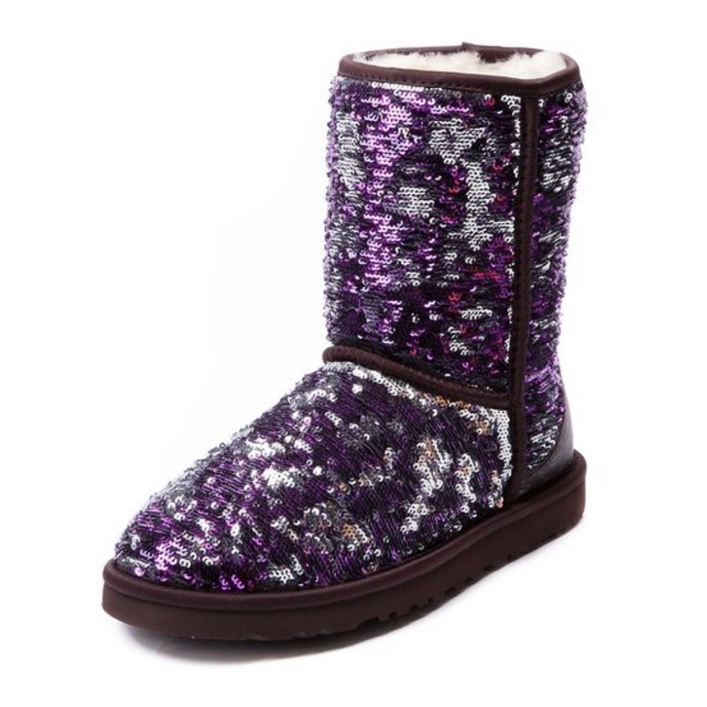 Short Purple Sequin Uggs